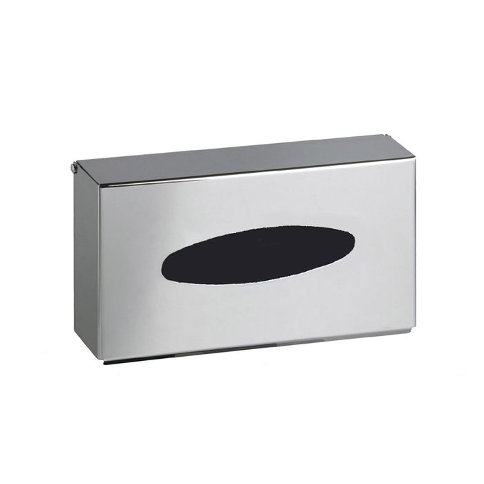 Universal Tissue Box - Wall Or Free Installation - 9" Brass/Polished Chrome