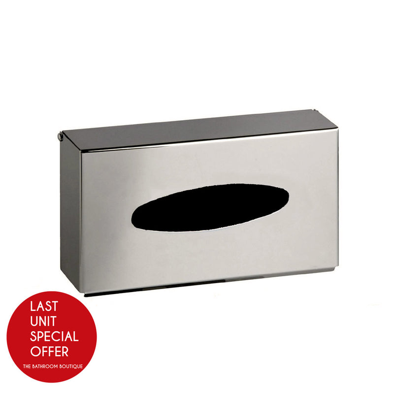 Universal Tissue Box - Wall Or Free Installation - 9" Brass/Brushed Nickel - Last Unit Special Offer