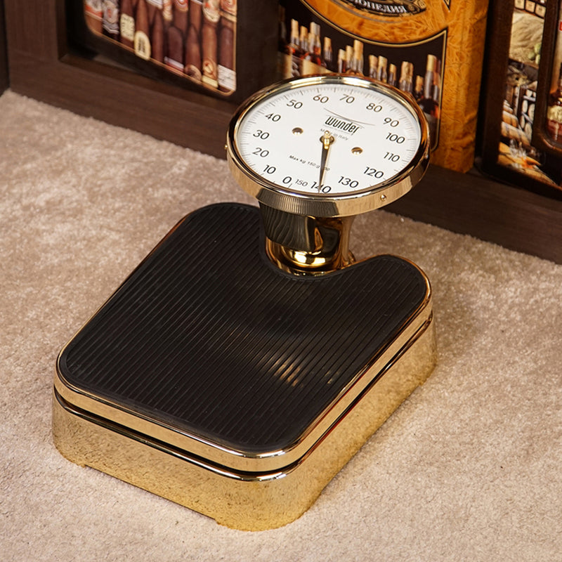 Universal Professional Mechanical Bathroom Scale - Free Standing - 8" Aluminum/Gold/Black