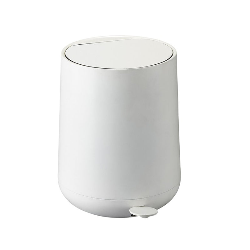 Nova 5 Lts Bathroom Trash Can - Free Standing - 11" Abs/White