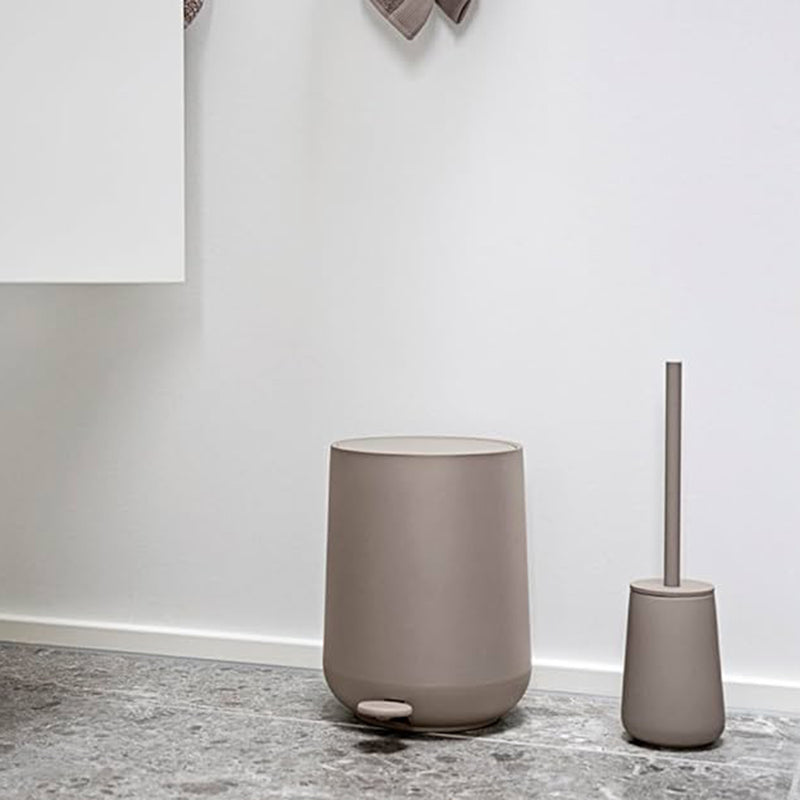 Nova 3 Lts Bathroom Trash Can - Free Standing - 8" Abs/Taupe