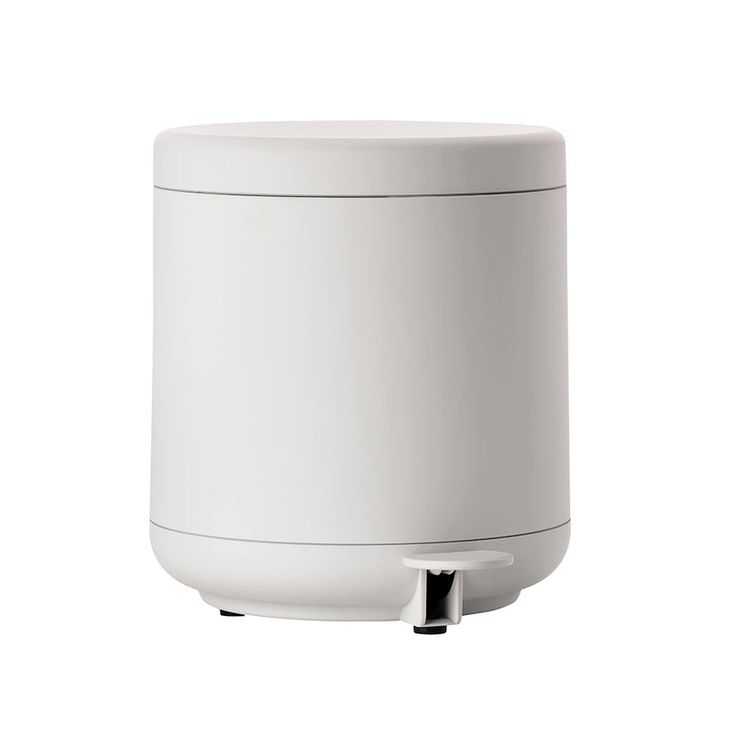 Ume 4 Lts Bathroom Trash Can - Free Standing - 8" Plastic/Light Gray