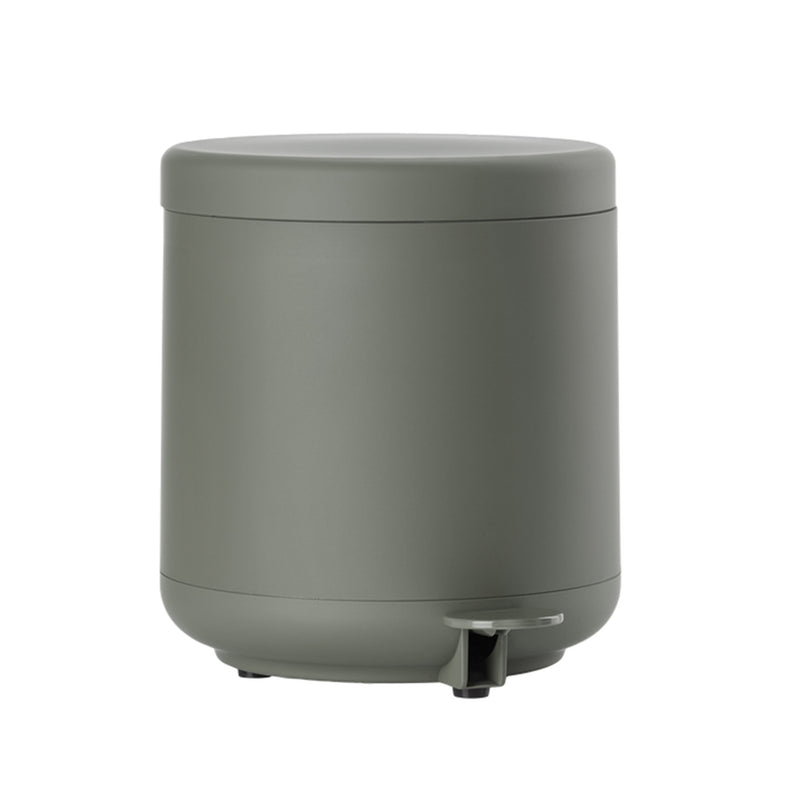 Ume Bathroom Accessories Set - Free Standing - Stoneware/Olive Green