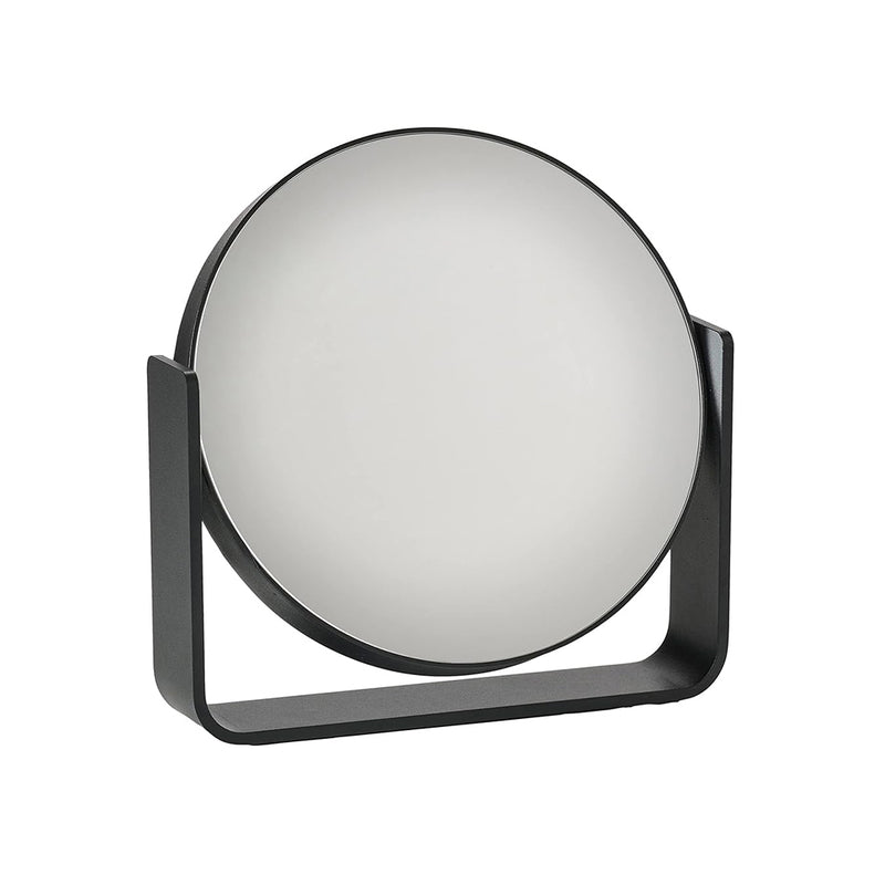 Ume 5X Magnification Make-Up Mirror - Free Standing - 8" Aluminum/Glass/Black