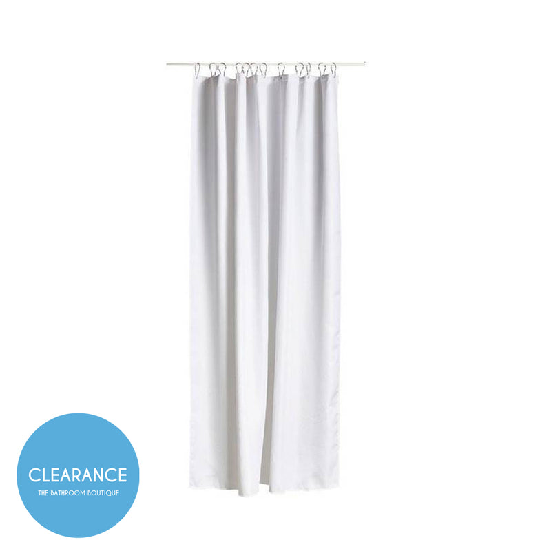 Lux Shower Curtain - Hang-Up - 78" Polyester/White (Final Sale)
