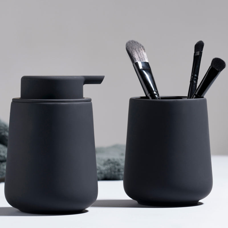 Nova One Soap Dispenser - Free Standing - 5" Stoneware/Black