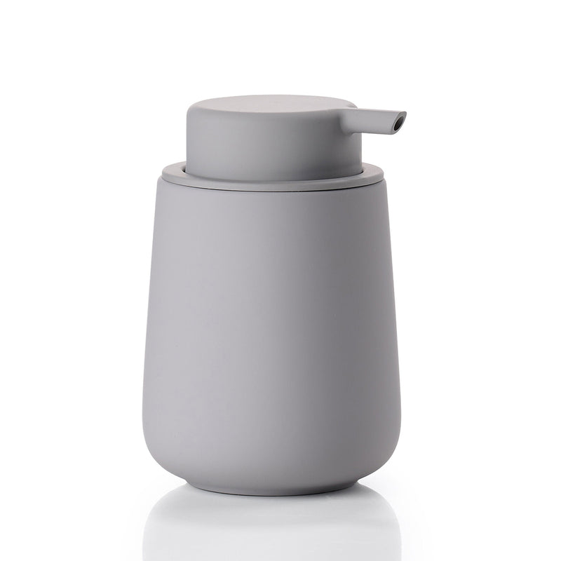 Nova One Soap Dispenser - Free Standing - 5" Stoneware/Gull Gray