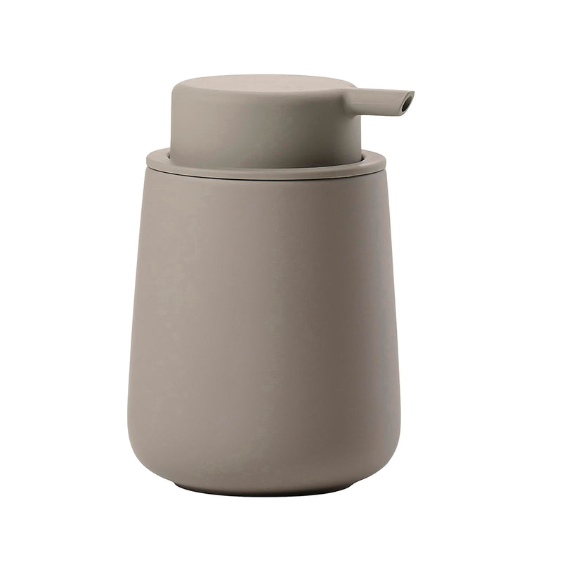 Nova One Soap Dispenser - Free Standing - 5" Stoneware/Taupe