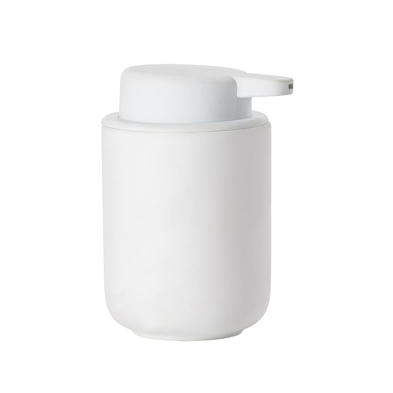 Ume Soap Dispenser - Free Standing - 5" Stoneware/White
