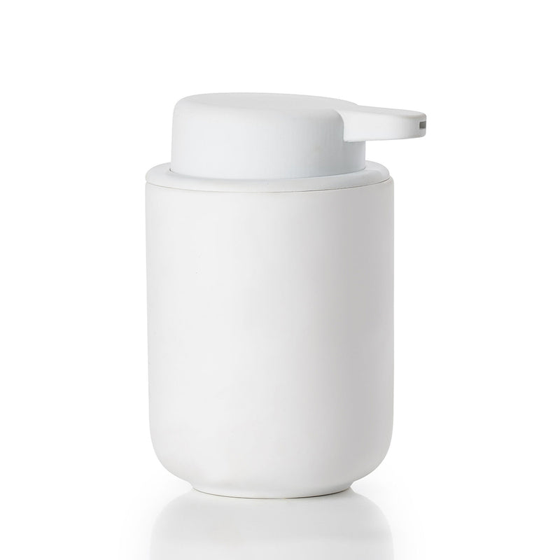 Ume Soap Dispenser - Free Standing - 5" Stoneware/White