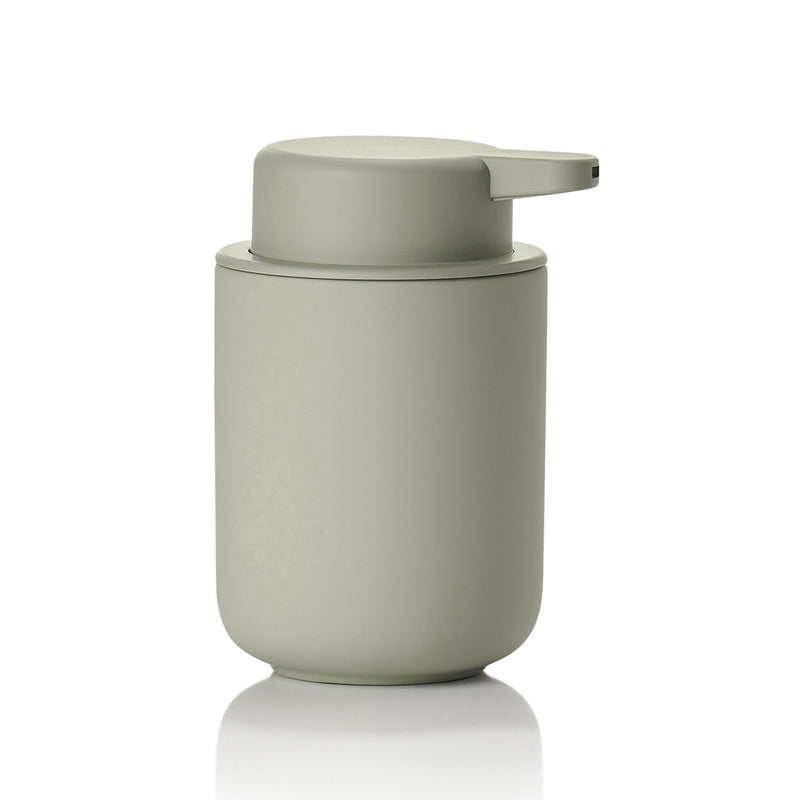 Ume Soap Dispenser - Free Standing - 5" Stoneware/Eucalyptus