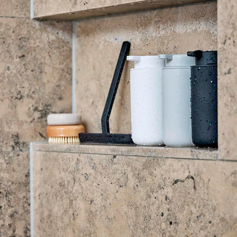 Ume 15.22 Fl Oz (450 Ml) Soap Dispenser - Free Standing - 7" Stoneware/Abs/White