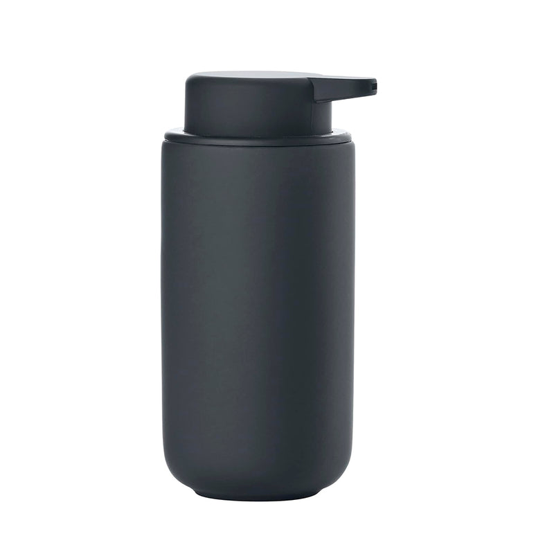 Ume 15.22 Fl Oz (450 Ml) Soap Dispenser - Free Standing - 7" Stoneware/Abs/Black