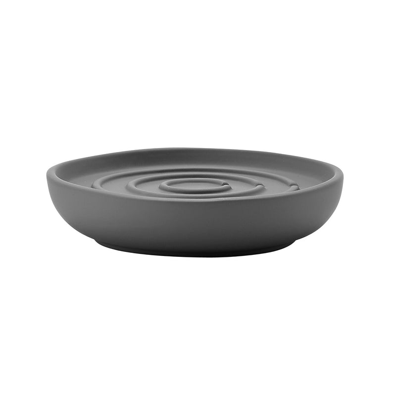 Nova Soap Dish - Free Standing - 4" Stoneware/Grey