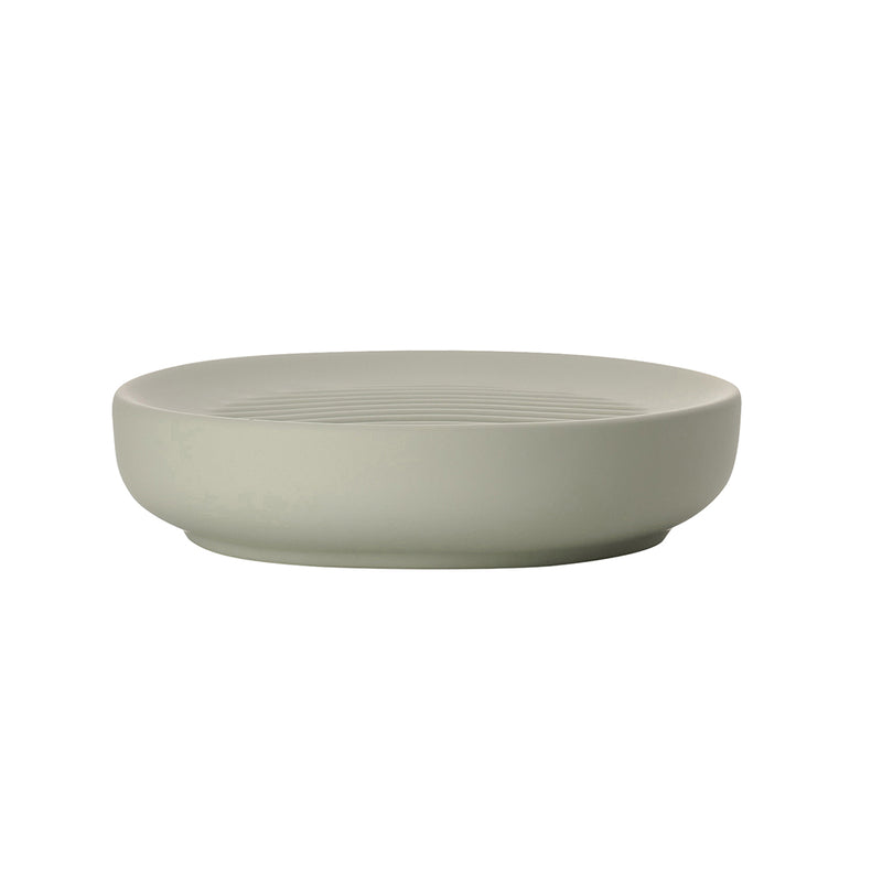 Ume Soap Dish - Free Standing - 5" Stoneware/Eucalyptus
