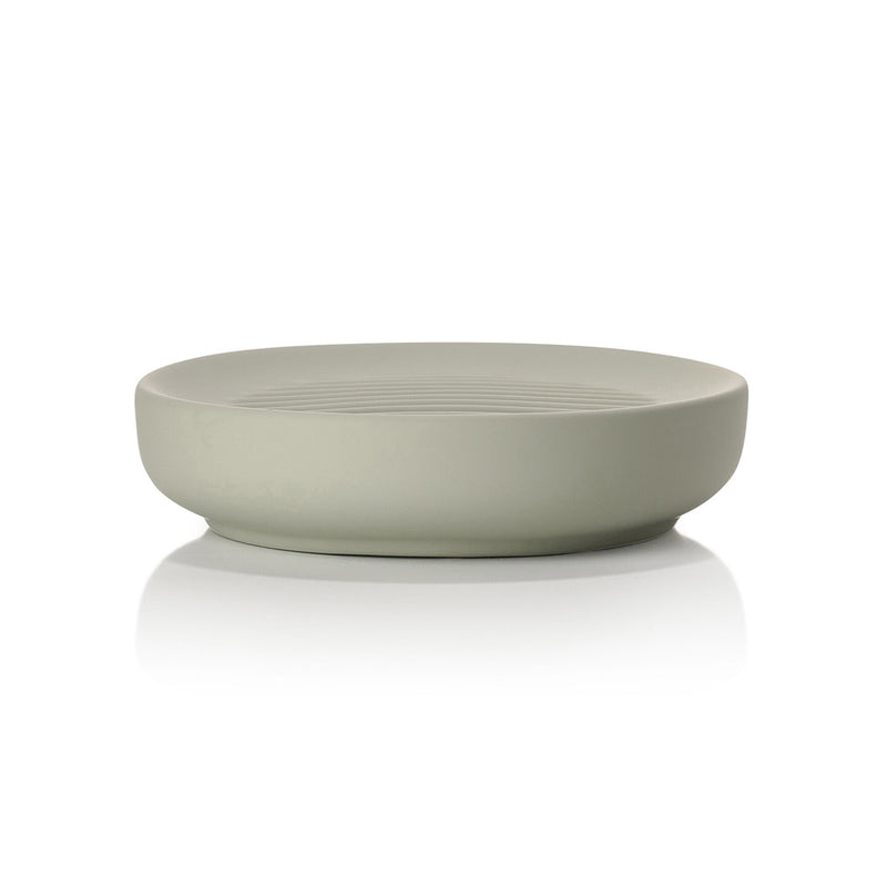 Ume Soap Dish - Free Standing - 5" Stoneware/Eucalyptus