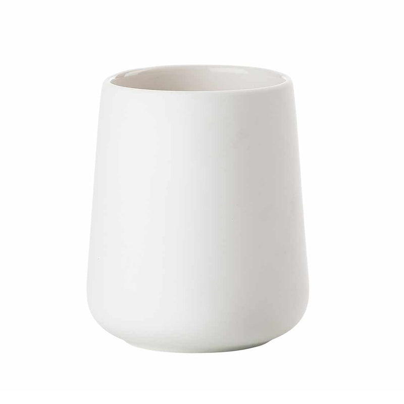 Nova One Toothbrush Holder - Free Standing - 4" Stoneware/White (Final Sale)