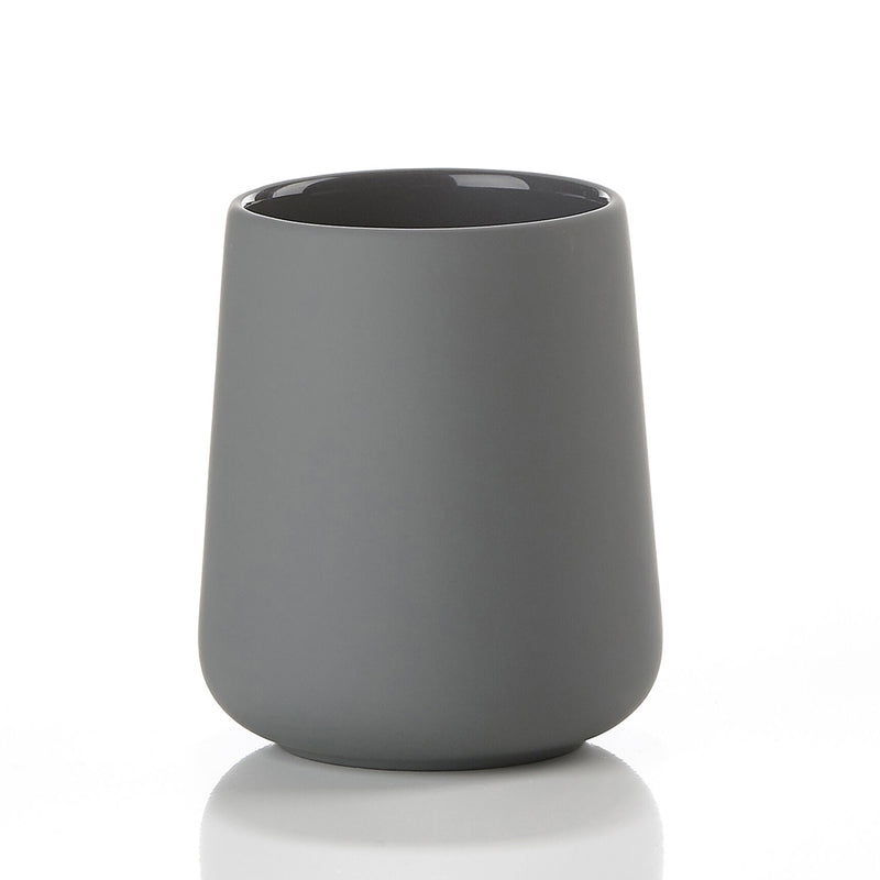 Nova Bathroom Accessories Set - Free Standing - Stoneware/Grey