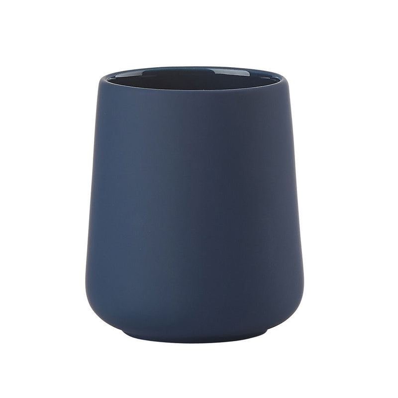 Nova One Toothbrush Holder - Free Standing - 4" Stoneware/Blue