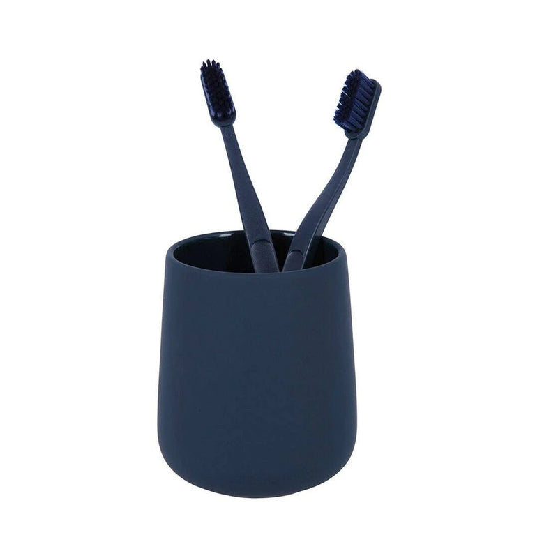 Nova One Toothbrush Holder - Free Standing - 4" Stoneware/Blue