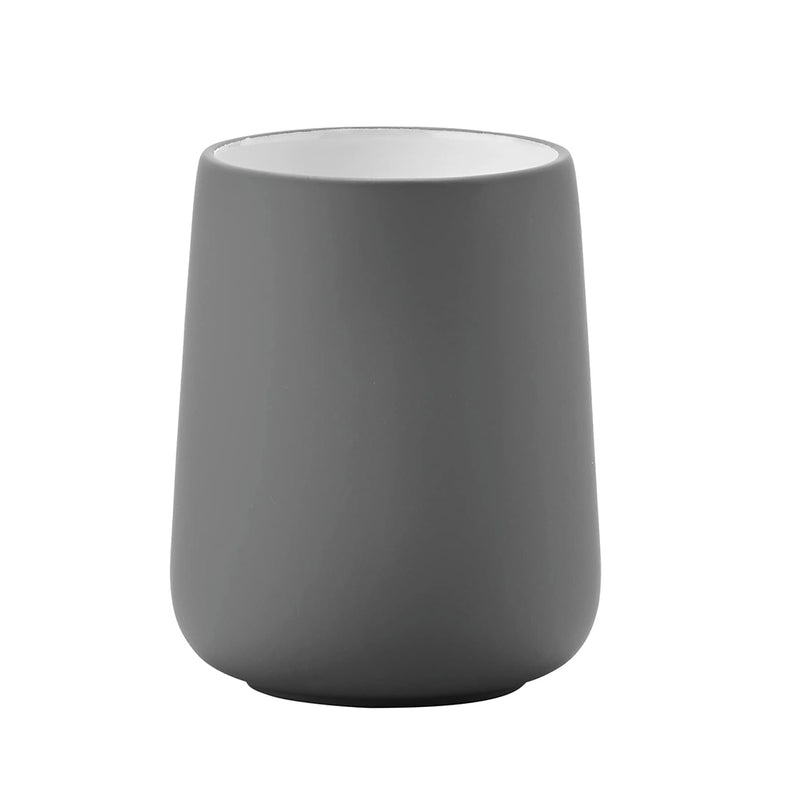Nova Toothbrush Holder - Free Standing - 4" Stoneware/Grey