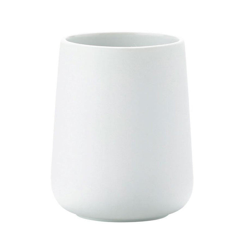 Nova Toothbrush Holder - Free Standing - 4" Stoneware/White