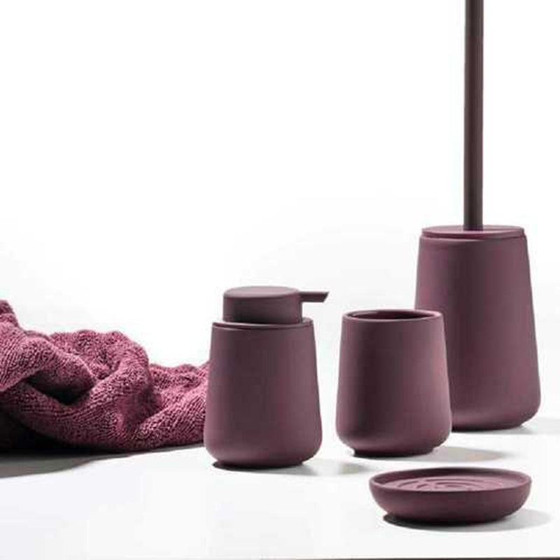 Nova One Toilet Brush Holder - Free Standing - 16" Stoneware/Violet (Final Sale)
