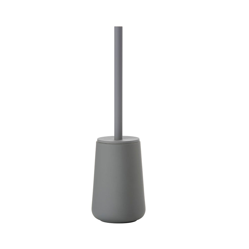 Nova One Toilet Brush Holder - Free Standing - 16" Stoneware/Grey