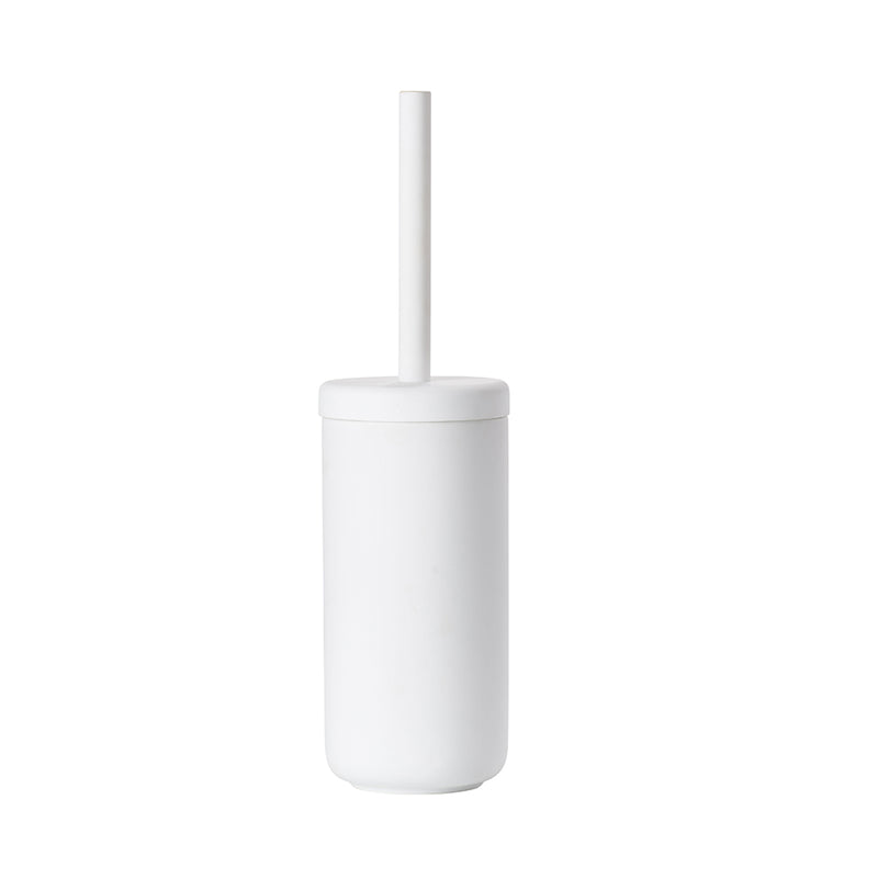 Ume Toilet Brush Holder - Free Standing - 15" Stoneware/White
