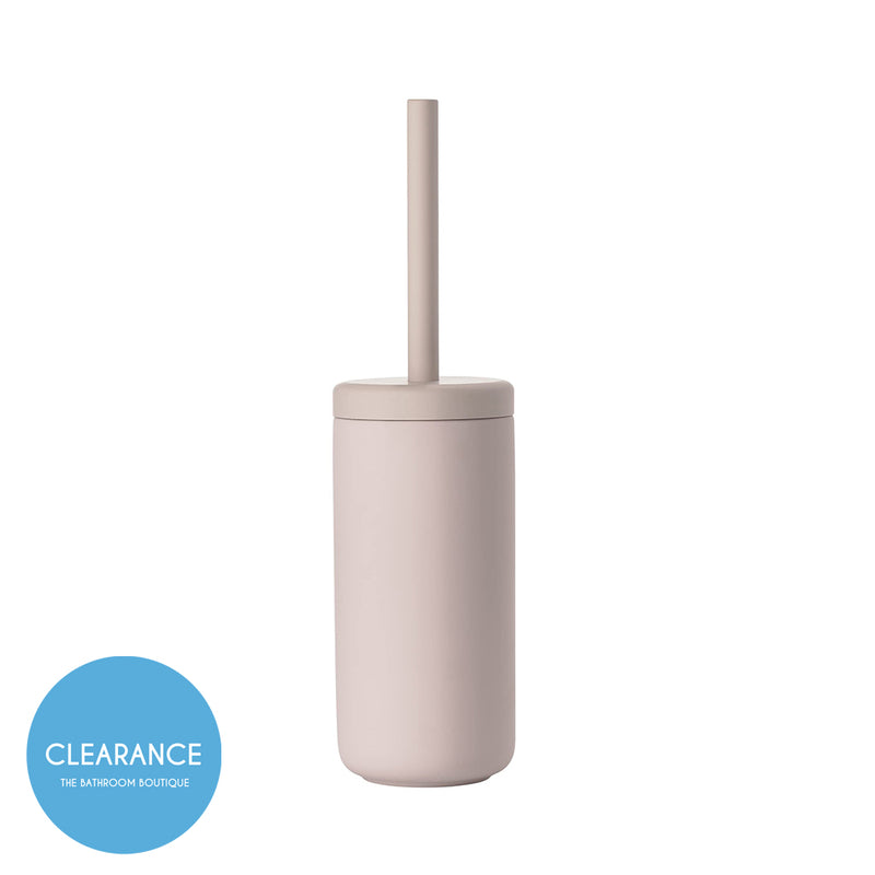 Ume Toilet Brush Holder - Free Standing - 15" Stoneware/Pink  (Final Sale)