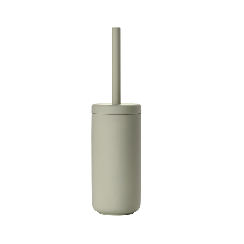 Ume Toilet Brush Holder - Free Standing - 15" Stoneware/Eucalyptus