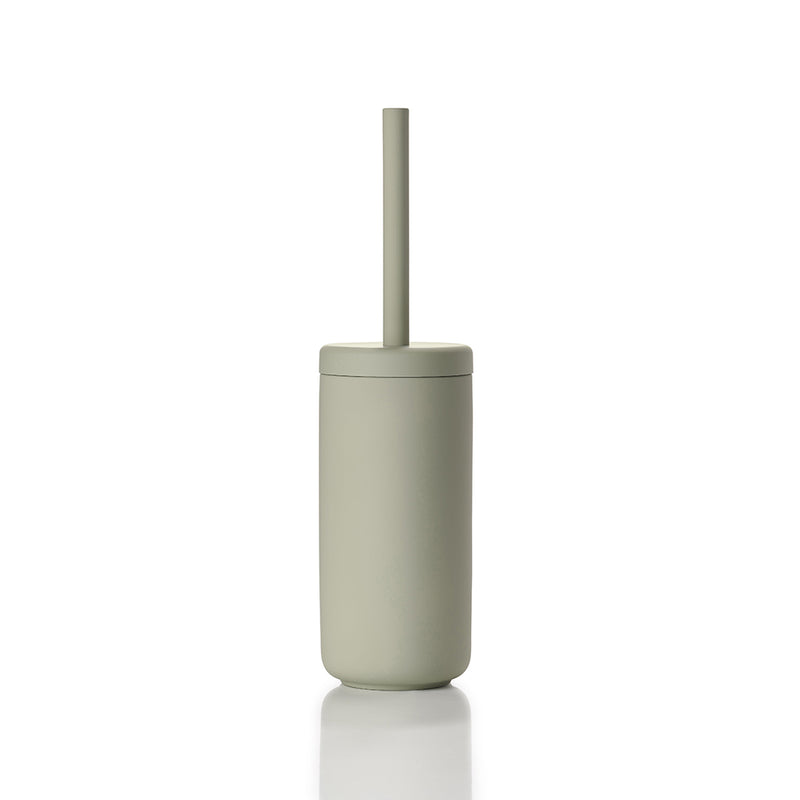 Ume Toilet Brush Holder - Free Standing - 15" Stoneware/Eucalyptus