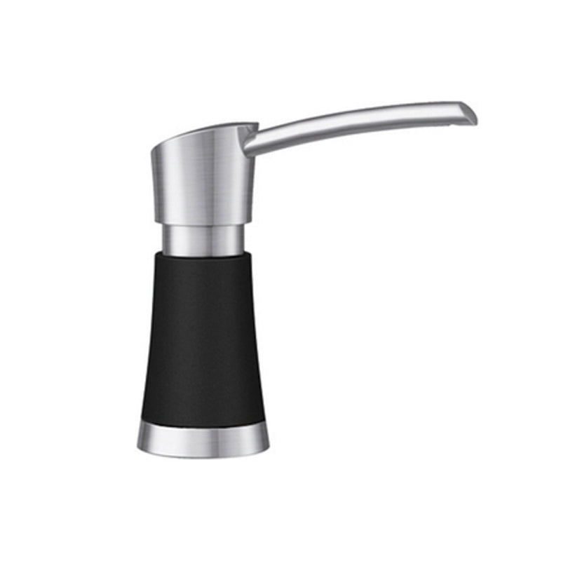 Artona Kitchen Soap Dispenser - Single Hole - 2" Brass/Steel/Coal Black