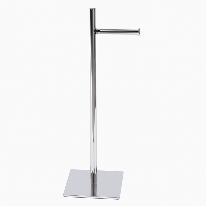 Bathroom Complements Toilet Paper Holder - Free Standing - 30" Brass/Polished Chrome