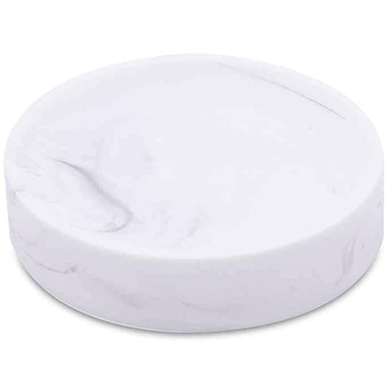 Ella Soap Dish - Free Standing - 1" Resin/White