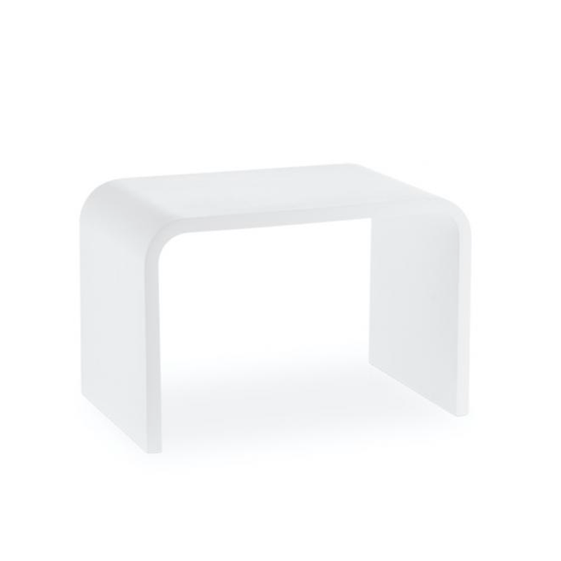 Bella Shower Seat - Free Standing - 12" Solid Surface/Matte White (Final Sale)