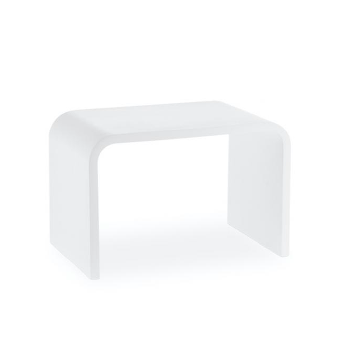 Bella Shower Seat - Free Standing - 12" Solid Surface/White Matte