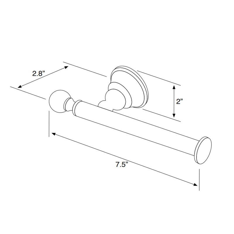 Bella Bathroom Accessories Set - Free Standing -  Brass/Polished Chrome