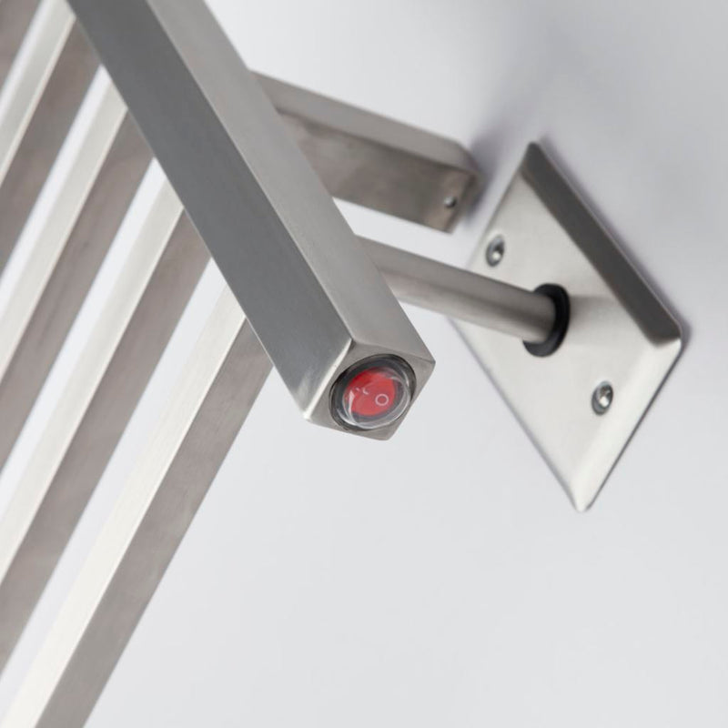 Radiant Towel Warmer - Wall Mount - 24" Stainless Steel/Polished Stainless Steel