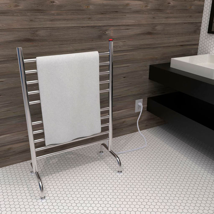 Solo Towel Warmer - Free Standing - 24" Stainless Steel/Polished Stainless Steel