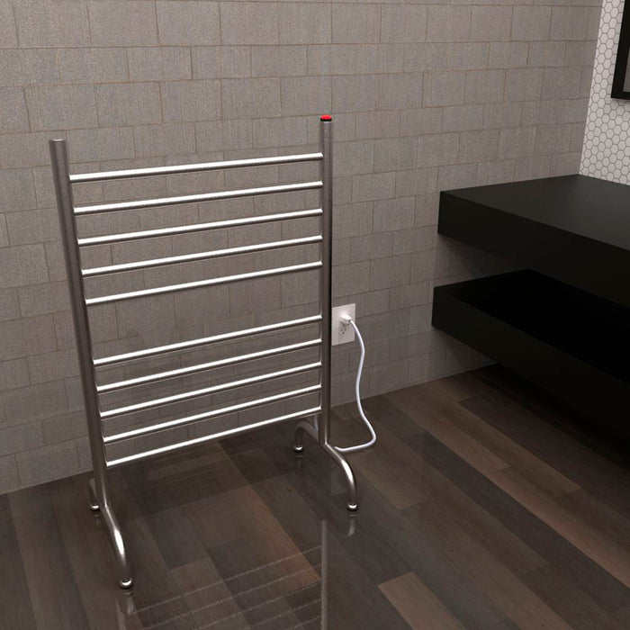 Solo Towel Warmer - Free Standing - 24" Stainless Steel/Brushed Stainless Steel
