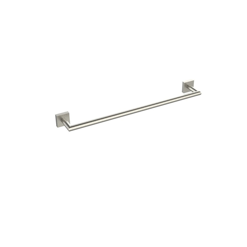 Miro Single Towel Bar - Wall Mount - 28" Brass/Brushed Nickel