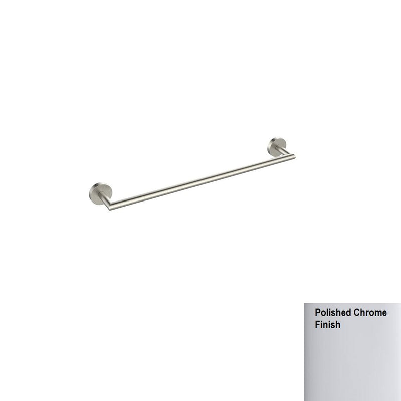 Soho Single Towel Bar - Wall Mount - 9" Brass/Polished Chrome