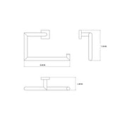 Miro Towel Ring - Wall Mount - 0" Brass/Brushed Nickel