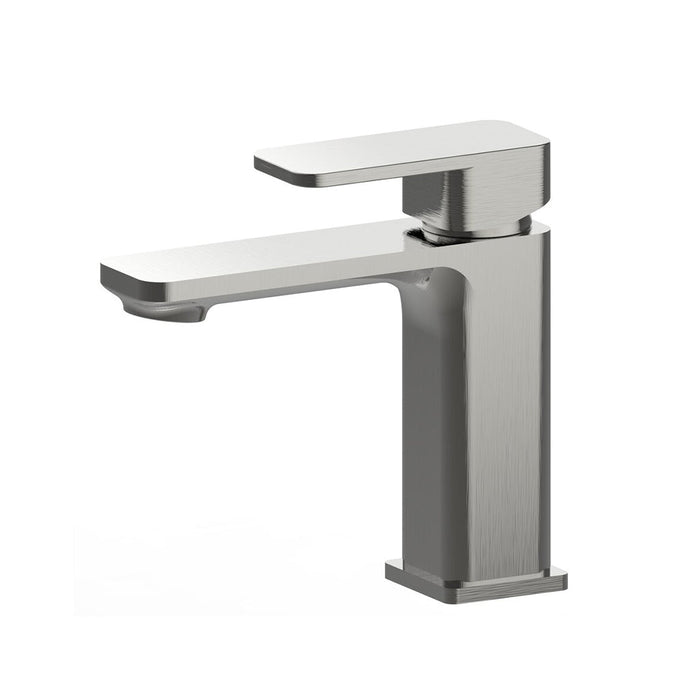 Rondo Bathroom Faucet - Single Hole - 6" Brass/Brushed Nickel