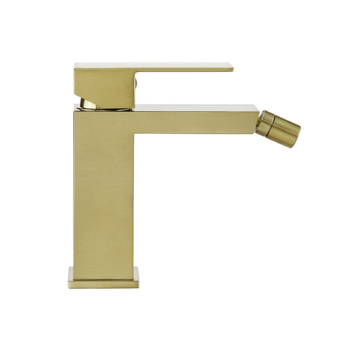 Devon Bidet Faucet - Single Hole - 6" Brass/Satin Brass