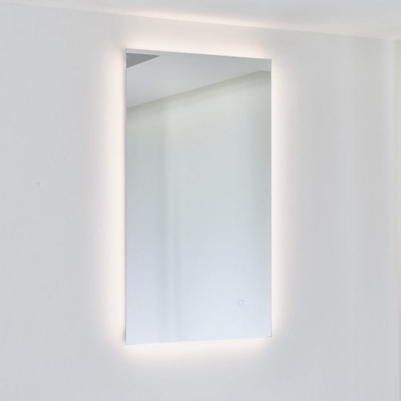 Diffusion Led Touch Vanity Mirror - Wall Mount - 20W x 40H" Glass/Glass