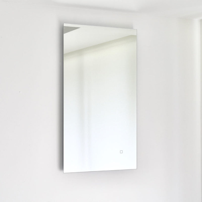 Diffusion Led Touch Vanity Mirror - Wall Mount - 20W x 40H" Glass/Glass