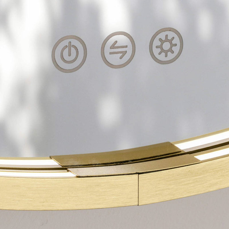 Frame Led Vanity Mirror - Wall Mount - 32" Brass/Satin Brass