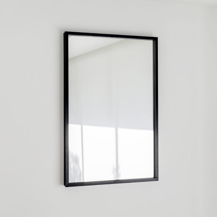 Frame Led Vanity Mirror - Wall Mount - 24W x 36H" Brass/Matt Black